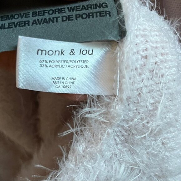 Monk & Lou fuzzy open knit midi oversized cardigan Sz XS - Picture 8 of 10